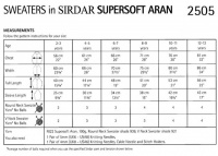 Knitting Pattern - Sirdar 2505 - Supersoft Aran - Sweaters